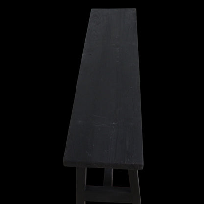 Raw Materials Bankje Hout Zwart Groot