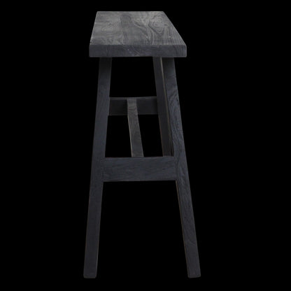 Raw Materials Bankje Hout Zwart Groot