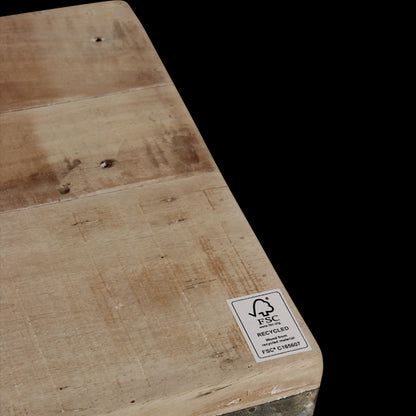 Raw Materials Limewash Inklapbare Eetkamerbank - Fsc-Gerecycled Hout - 120cm