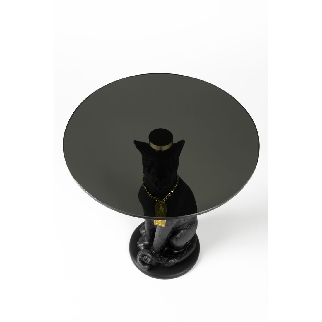 Bold Monkey Bijzettafel Proudly Crowned Panther Zwart