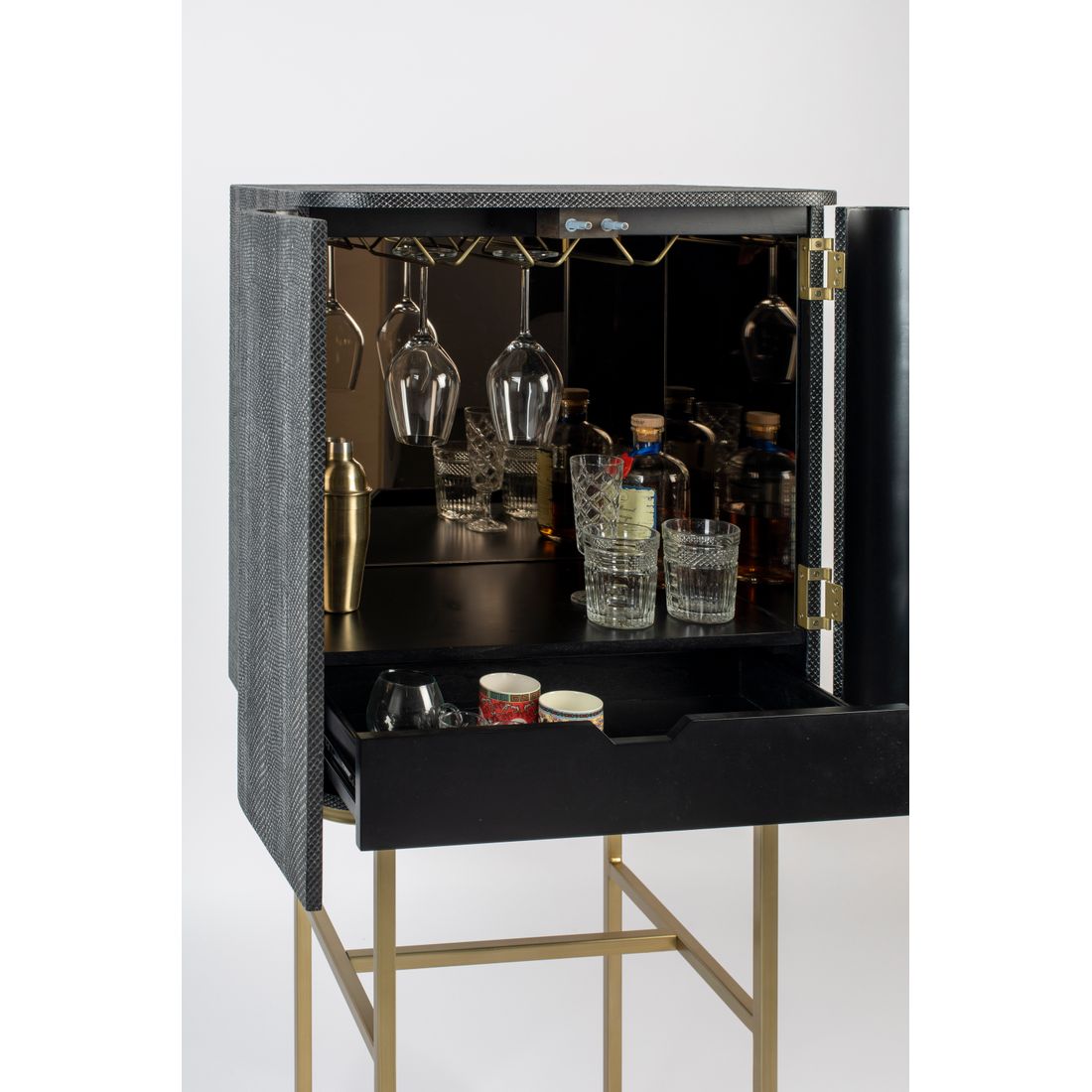 Bold Monkey Wijnkast Ava Morgana Slangenleer