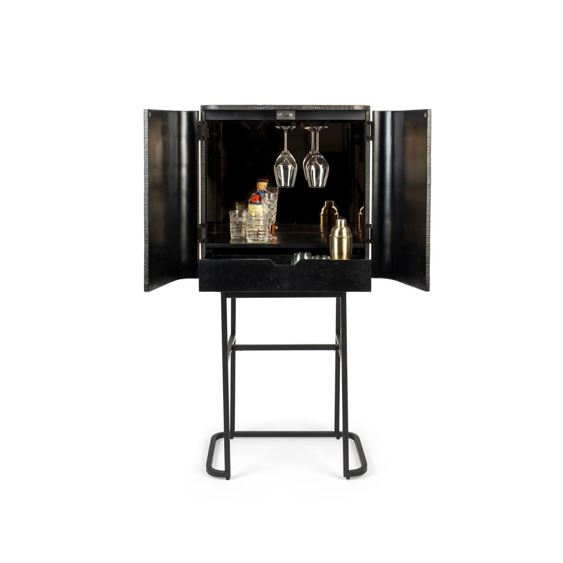 Bold Monkey Wijnkast Ava Morgana Krokodillenleer