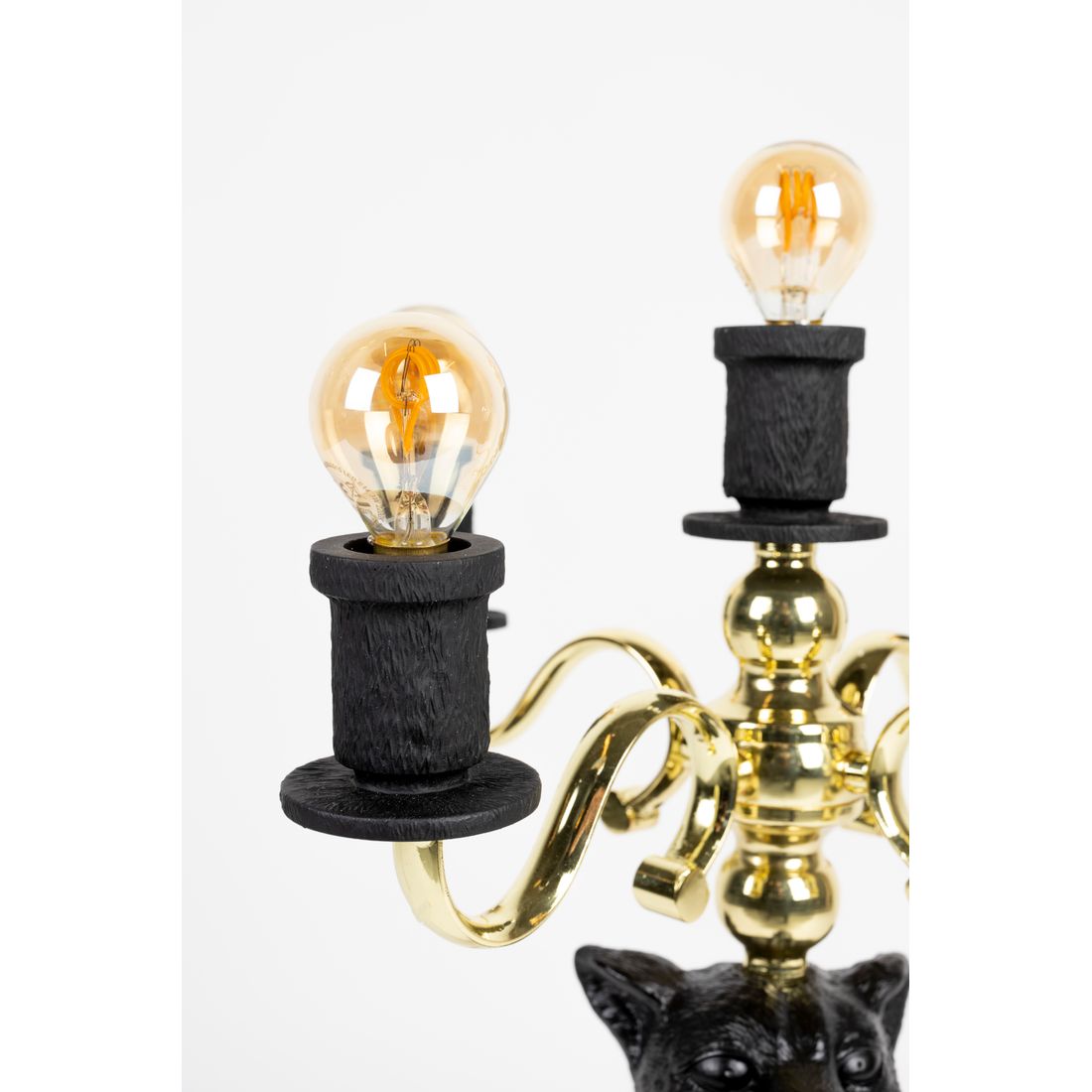 Bold Monkey Vloerlamp Proudly Crowned Panther Zwart