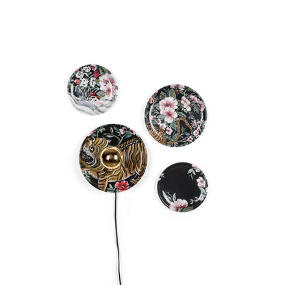 Bold Monkey Wandlamp No Food Here Tiger (Set van 4)