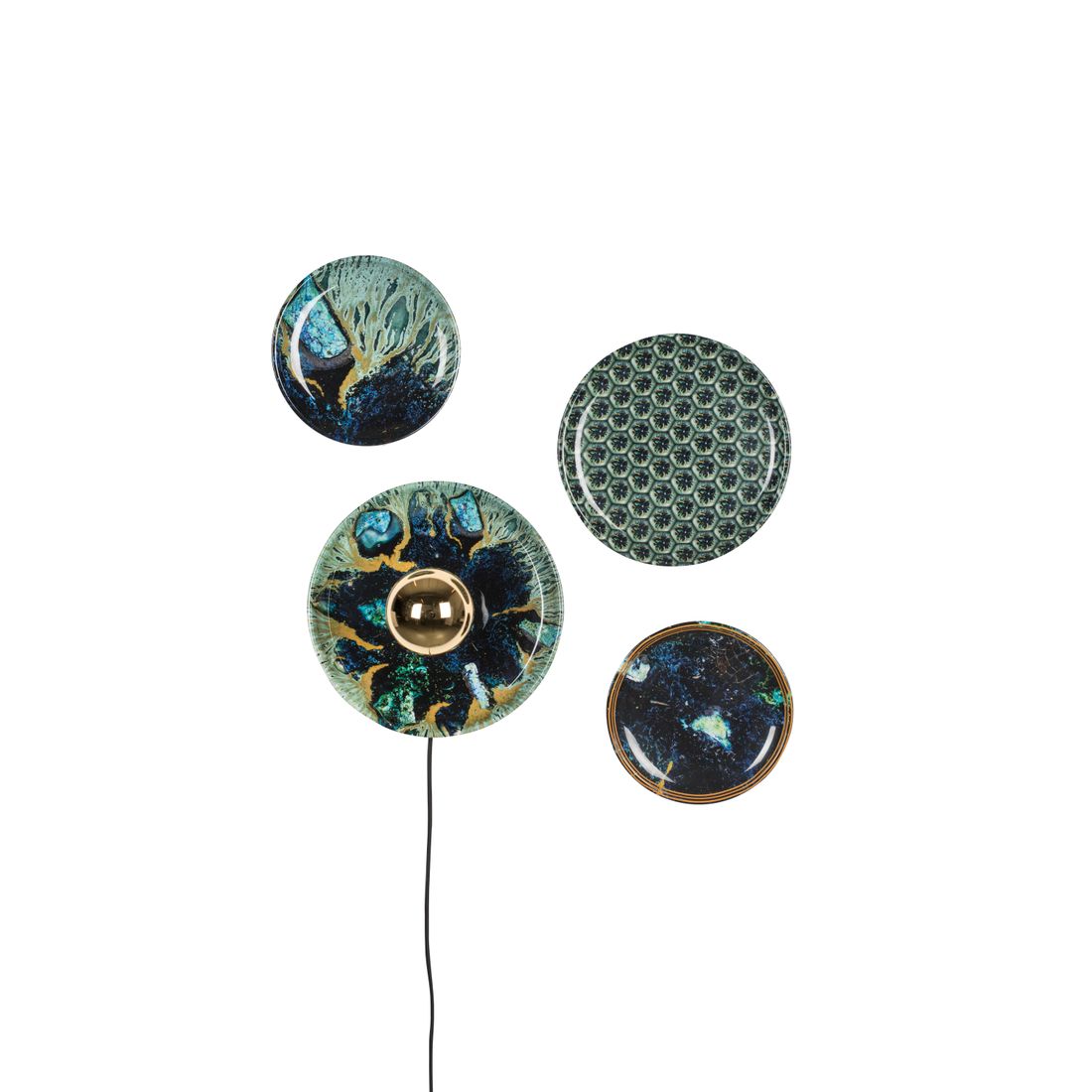 Bold Monkey Wandlamp No Food Here Hexagon (Set van 4)