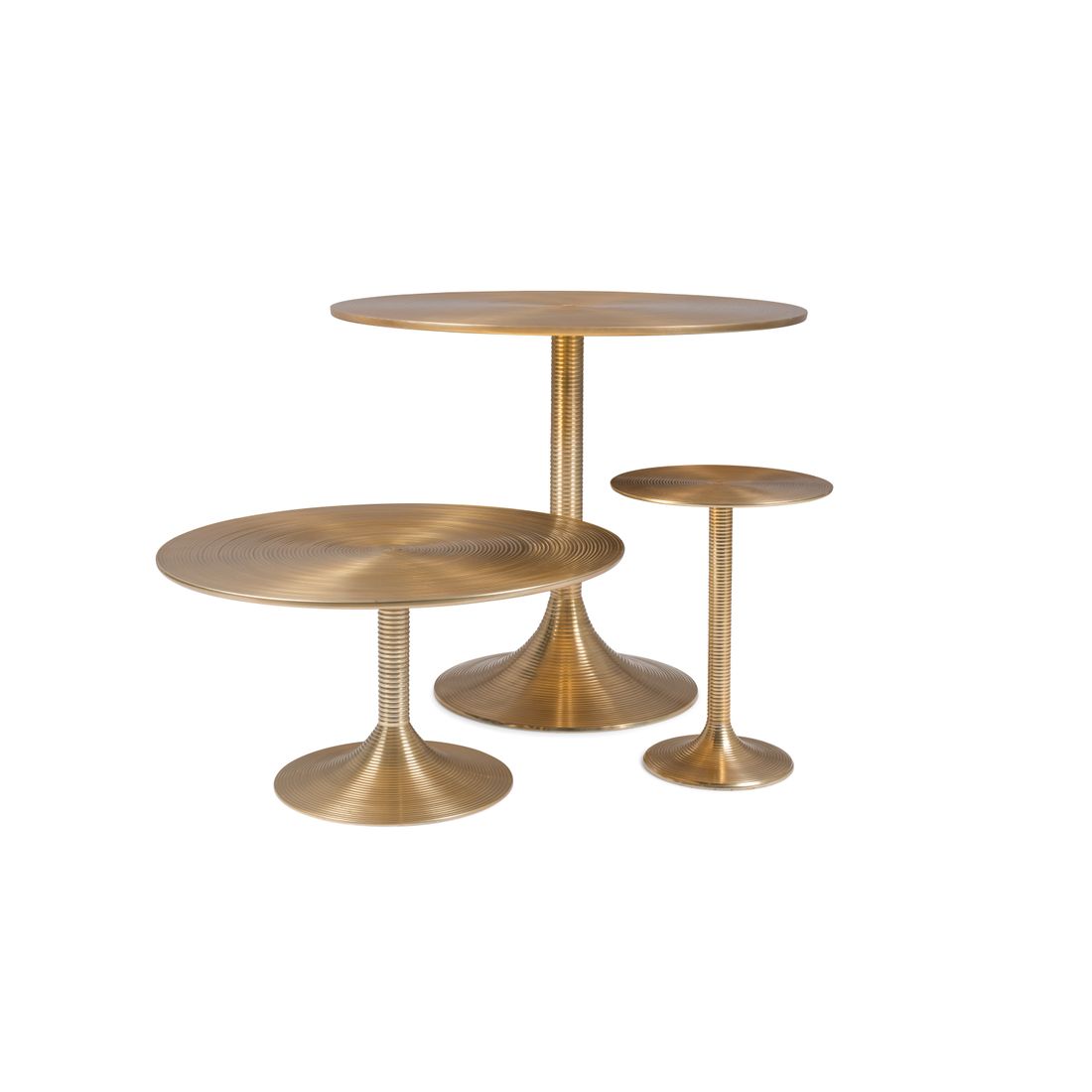 Bold Monkey Bijzettafel Hypnotising Rond Goud - KwaliteitWonen.nl