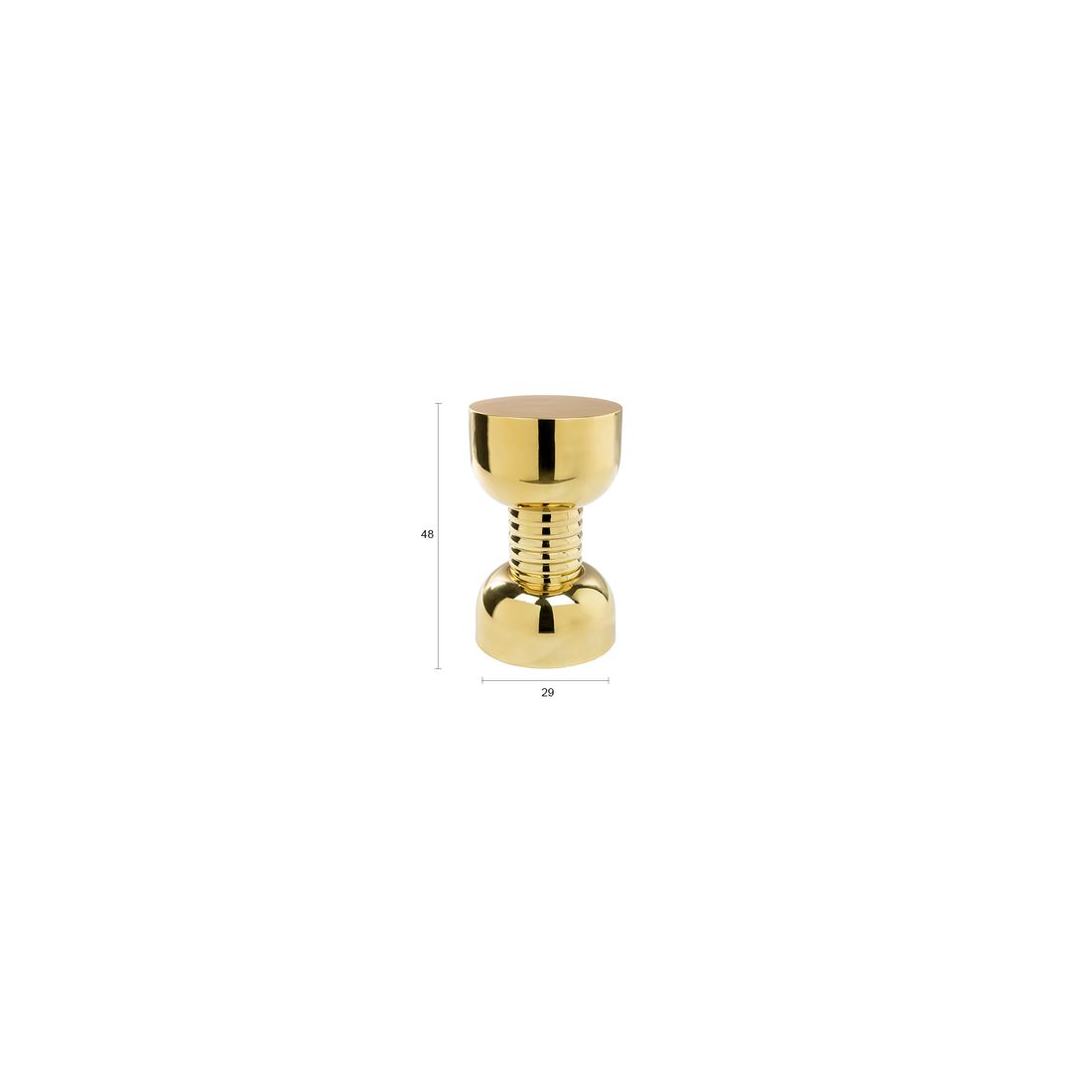 Bold Monkey Bijzettafel Stool Gonna Make You Sweat Goud - KwaliteitWonen.nl