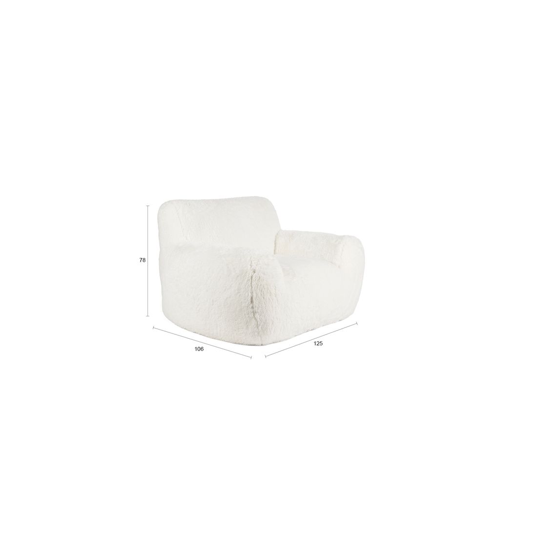 Bold Monkey Fauteuil Cuddle the Yeti - KwaliteitWonen.nl