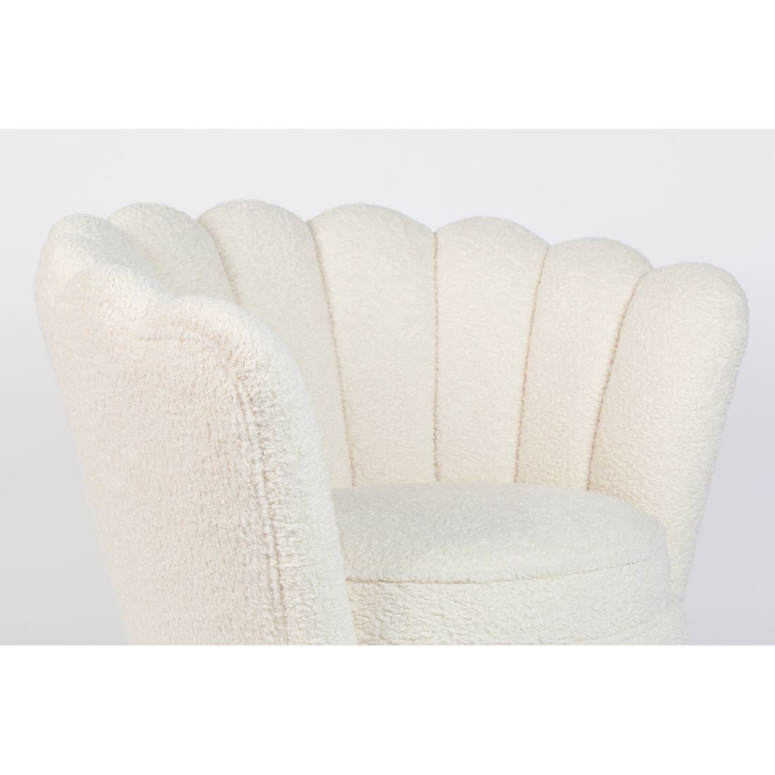 Bold Monkey Fauteuil Mother Of All Shells Teddy Wit - KwaliteitWonen.nl