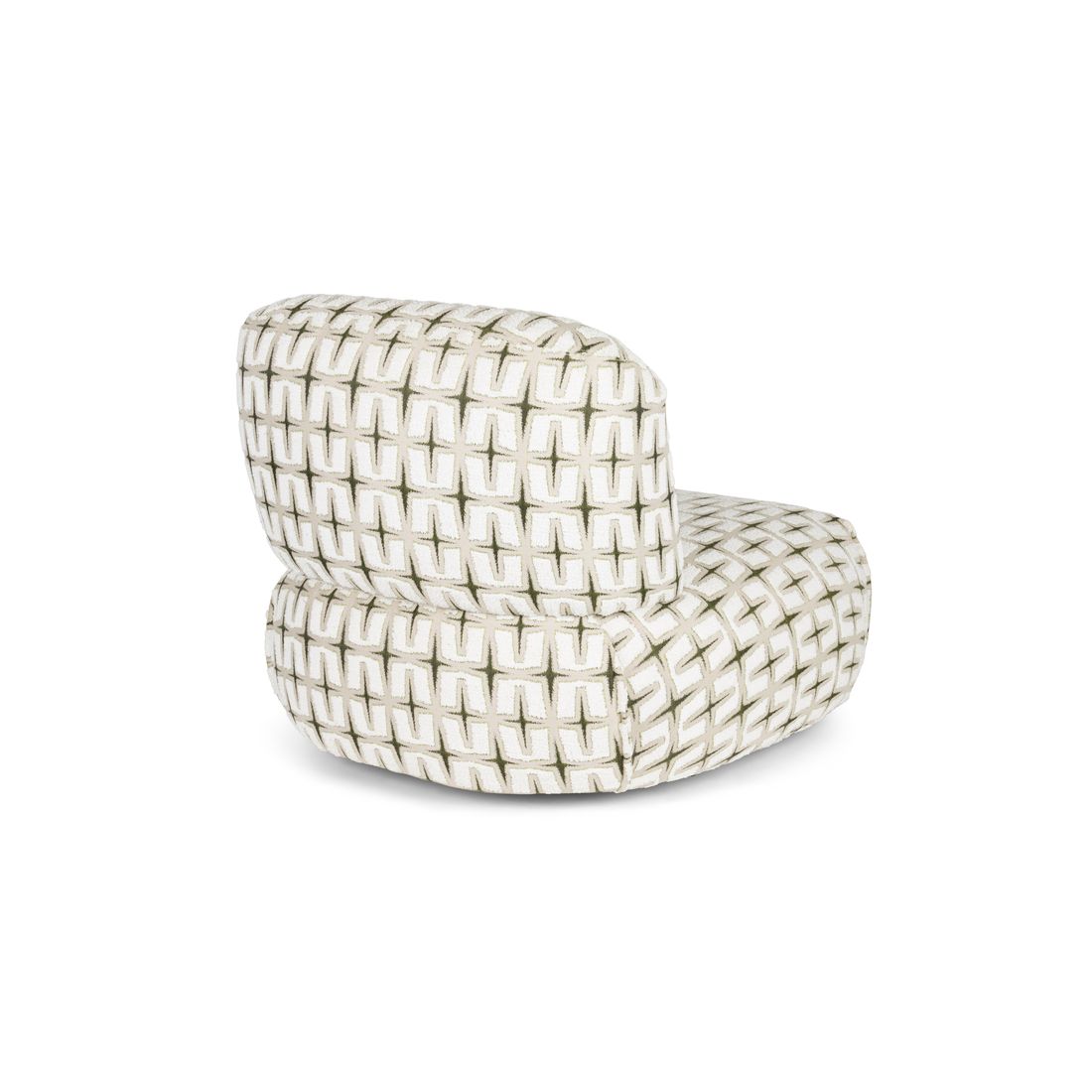 Bold Monkey Fauteuil Ritz Beige/Groen - KwaliteitWonen.nl