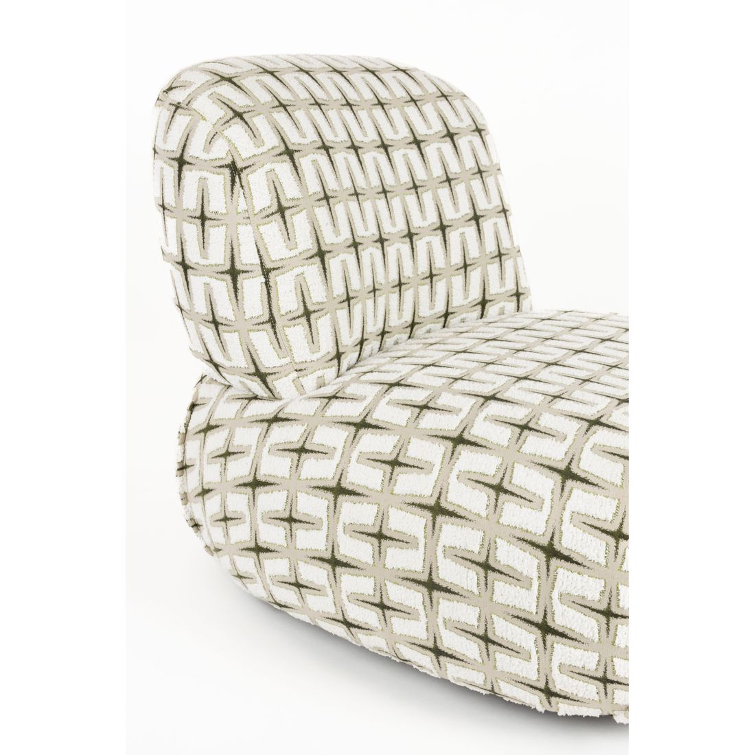 Bold Monkey Fauteuil Ritz Beige/Groen - KwaliteitWonen.nl