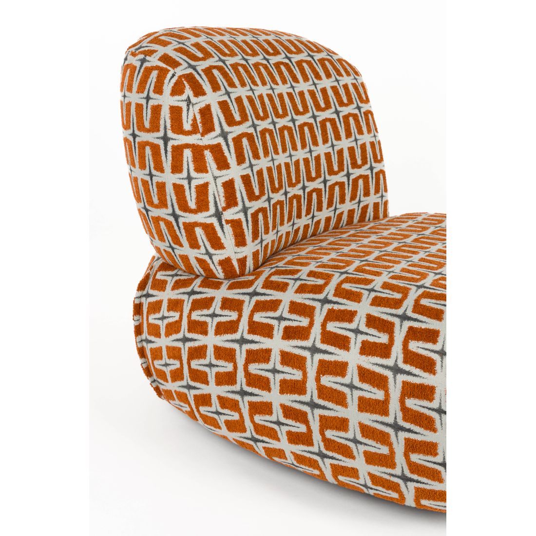 Bold Monkey Fauteuil Ritz Beige/Oranje - KwaliteitWonen.nl