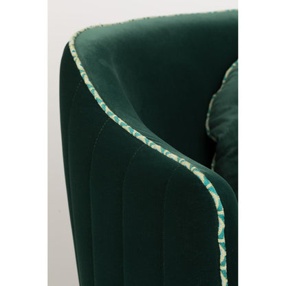 Bold Monkey Fauteuil Sassy Granny Lounge Chair Groen - KwaliteitWonen.nl