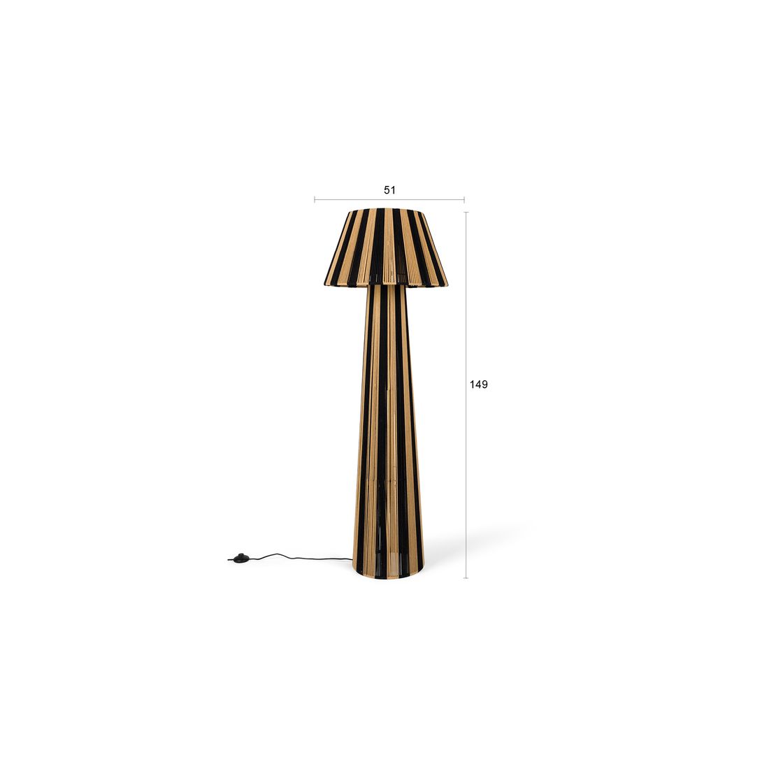 Bold Monkey Vloerlamp Stripe it up - KwaliteitWonen.nl