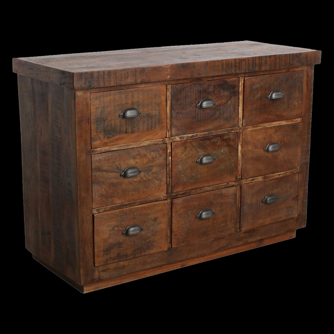 Raw Materials Dressoir Hout Bruin 9 Lades