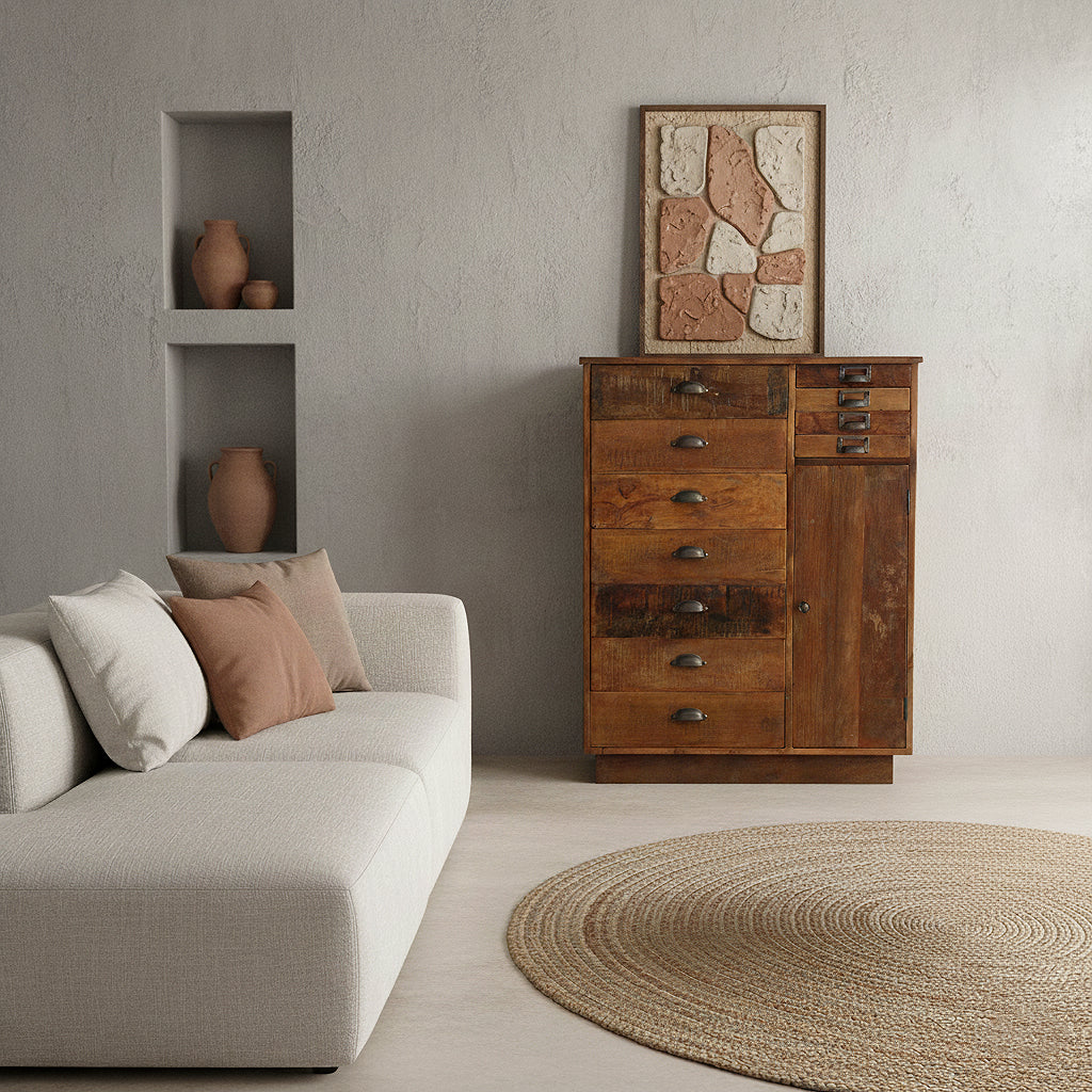 Raw Materials Dressoir Hout Bruin 11  Lades