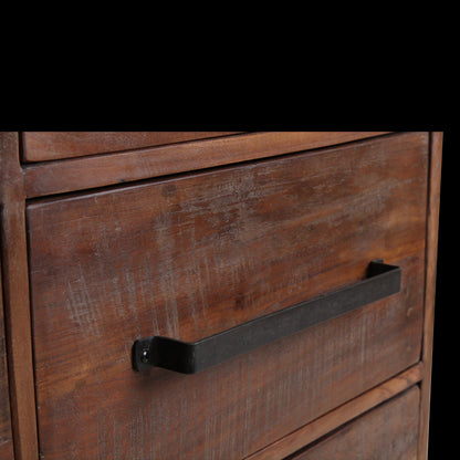 Raw Materials Dressoir Hout Bruin 6 Lades