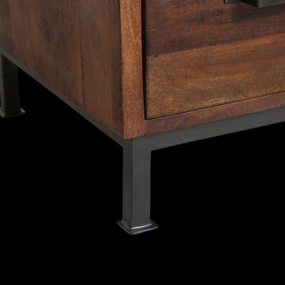 Raw Materials Dressoir Hout Bruin 3 Lades