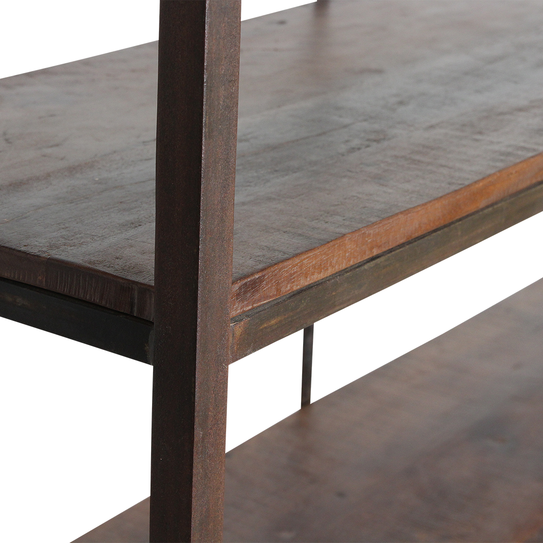 Raw Materials Boekenkast Fabrieks IJzeren Rek Met Houten Planken