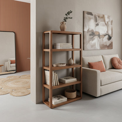 Raw Materials Boekenkast Bullnose Mangohout