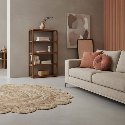 Raw Materials Boekenkast Bullnose Mangohout