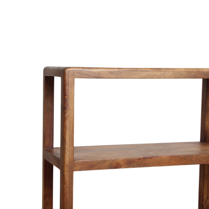 Raw Materials Boekenkast Bullnose Rek Mangohout