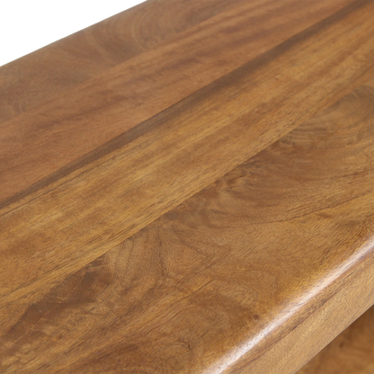 Raw Materials Boekenkast Bullnose Rek Mangohout