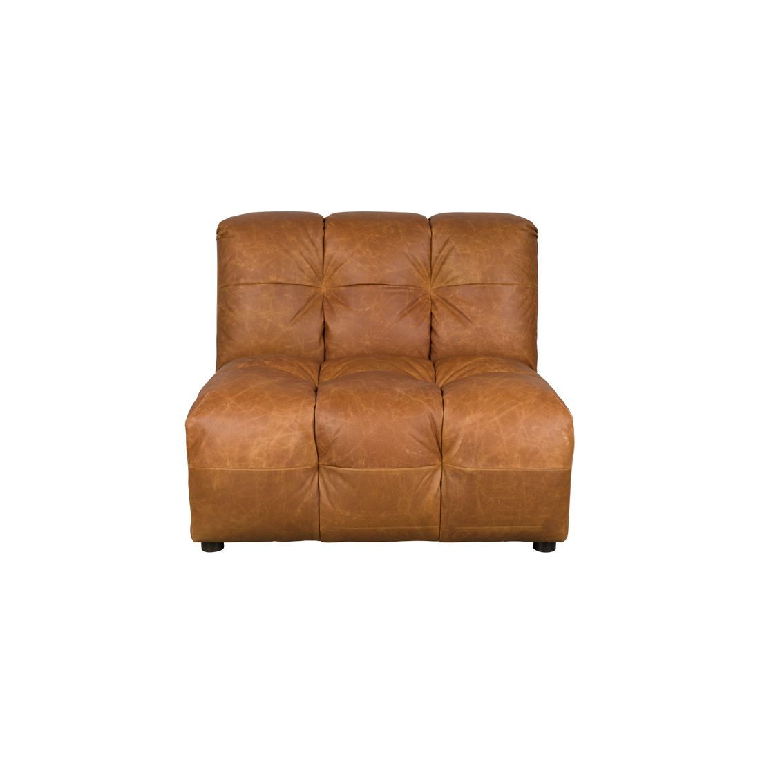 Dutchbone 1.5-zits Bank Hackman Leer Cognac - KwaliteitWonen.nl