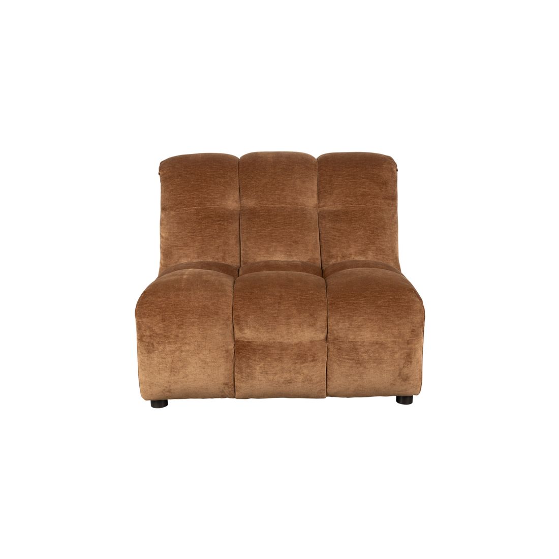Dutchbone 1.5-zits Bank Hackman Velours Cognac - KwaliteitWonen.nl