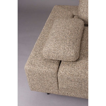 Dutchbone 3-zits Bank Shelly Beige + Chaise Longue Rechts - KwaliteitWonen.nl