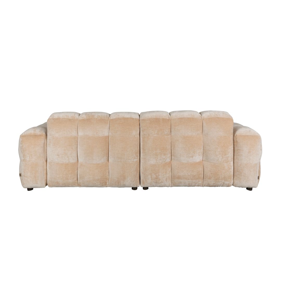 Dutchbone 3-zits bank Hackman Velours Beige - KwaliteitWonen.nl