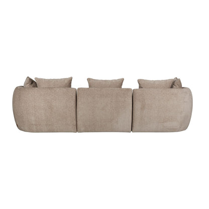 Dutchbone 4.5-zits Bank Rocca Cappuccino - KwaliteitWonen.nl