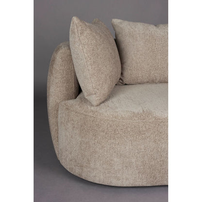 Dutchbone 4.5-zits Bank Rocca Cappuccino - KwaliteitWonen.nl