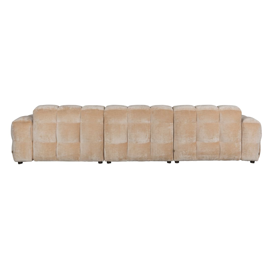 Dutchbone 4.5-zits bank Hackman Velours Beige - KwaliteitWonen.nl
