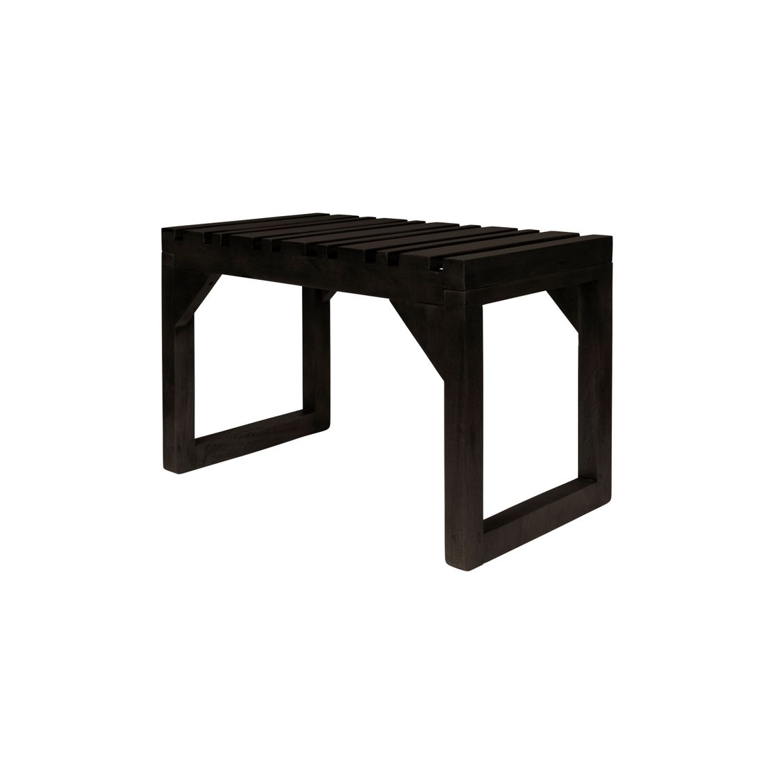 Dutchbone Bankje Jakub Zwart-Kwaliteitwonen.nl