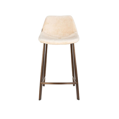 Dutchbone Barkruk Franky Beige Medium - KwaliteitWonen.nl