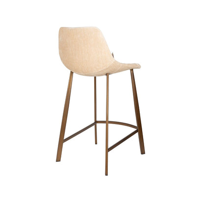 Dutchbone Barkruk Franky Beige Medium - KwaliteitWonen.nl