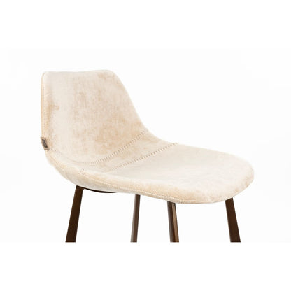 Dutchbone Barkruk Franky Beige Medium - KwaliteitWonen.nl