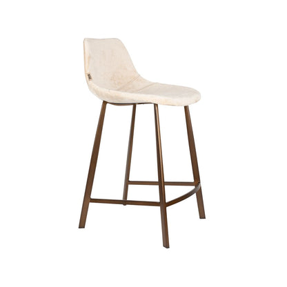 Dutchbone Barkruk Franky Beige Medium - KwaliteitWonen.nl
