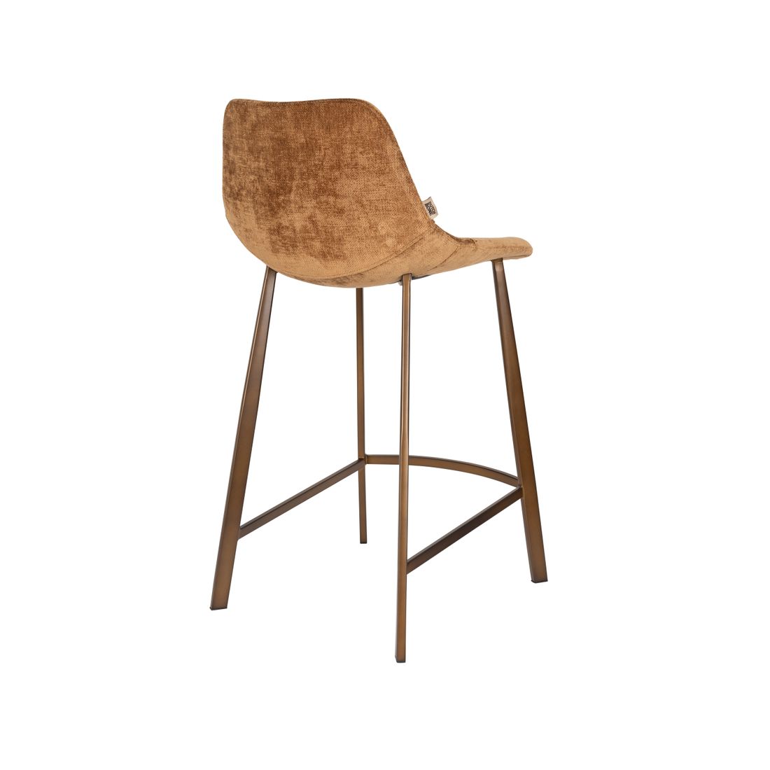 Dutchbone Barkruk Franky Cognac Medium - KwaliteitWonen.nl