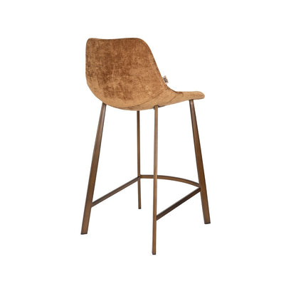 Dutchbone Barkruk Franky Cognac Medium - KwaliteitWonen.nl