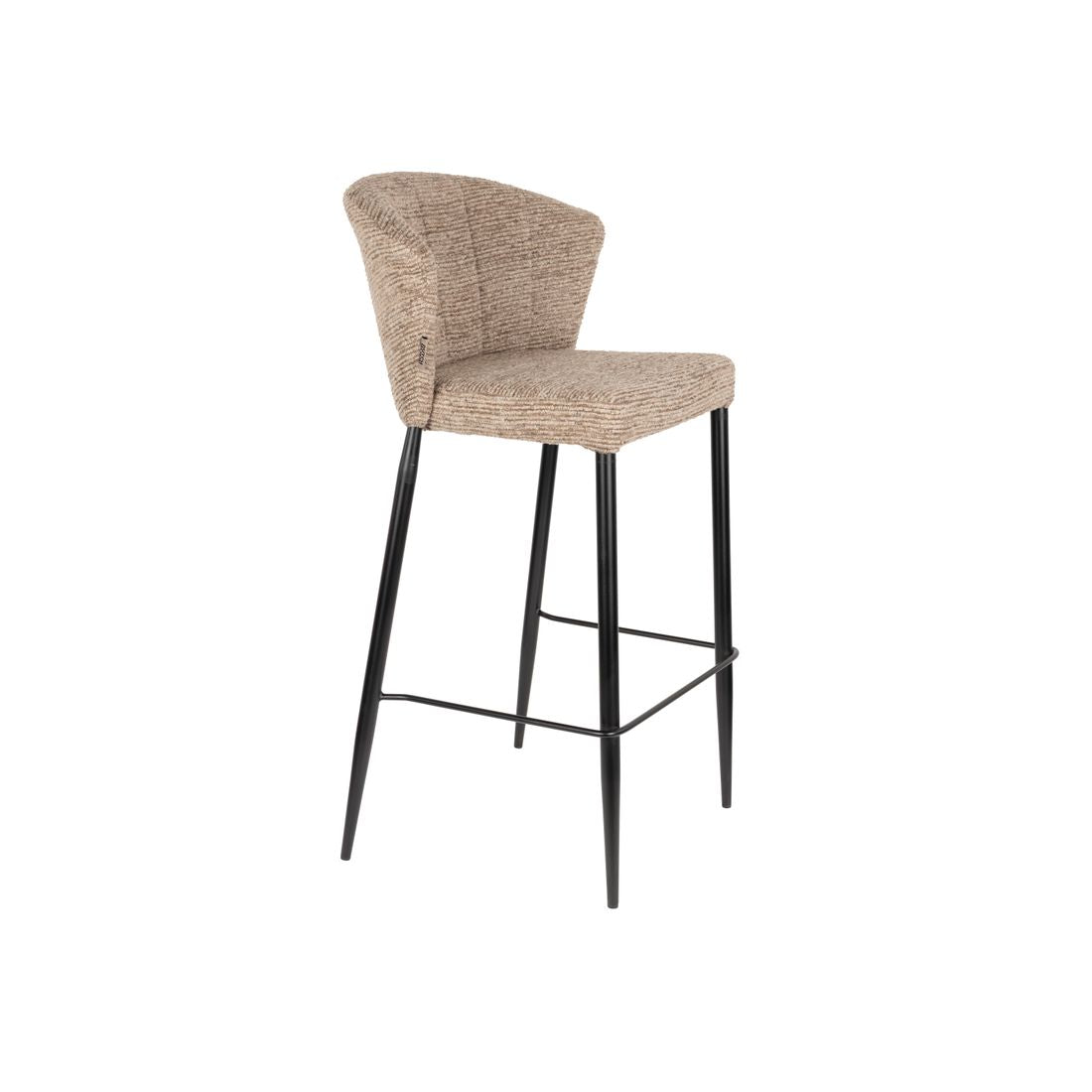 Dutchbone Barkruk Georgia Soft Bruin - KwaliteitWonen.nl
