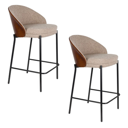 Dutchbone Barkruk Rodin Beige - KwaliteitWonen.nl