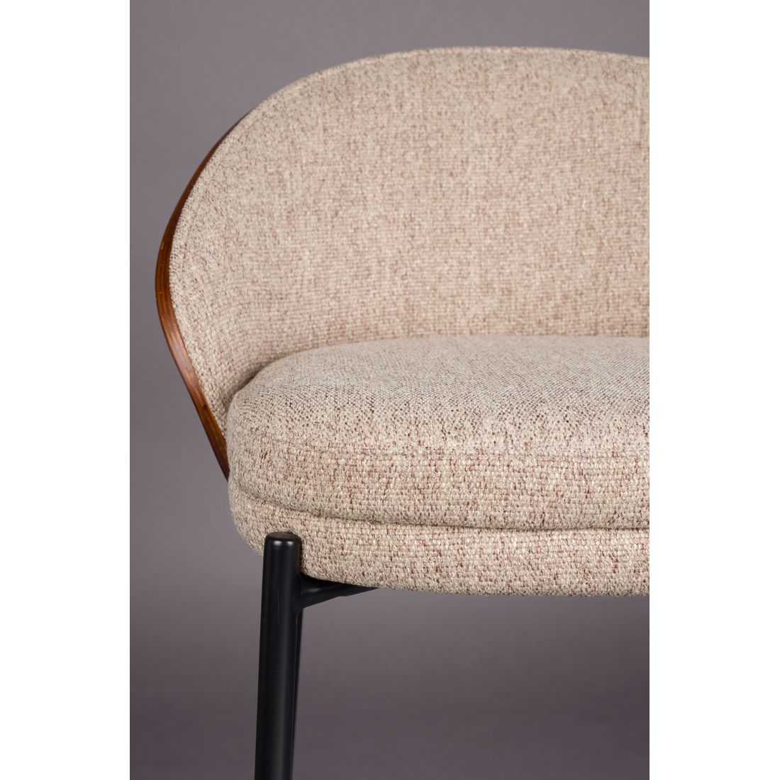 Dutchbone Barkruk Rodin Beige - KwaliteitWonen.nl