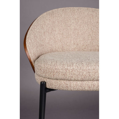 Dutchbone Barkruk Rodin Beige - KwaliteitWonen.nl