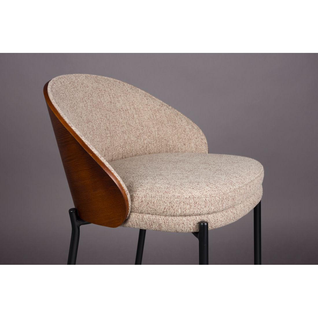 Dutchbone Barkruk Rodin Beige - KwaliteitWonen.nl