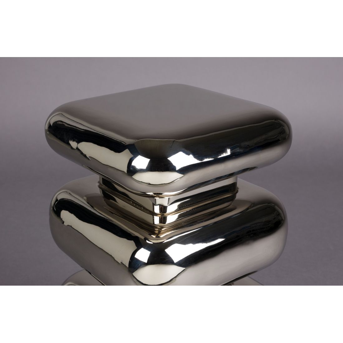 Dutchbone Bijzettafel Stubby Chrome - KwaliteitWonen.nl