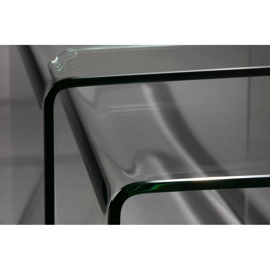 Dutchbone Bijzettafel Vetro (Set van 2) Transparant - KwaliteitWonen.nl