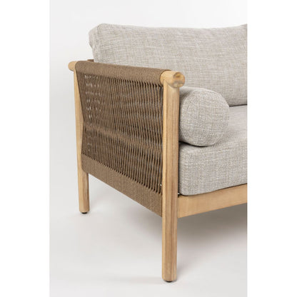 Dutchbone Buitenset Loungeset Oasis (Set van 2x Tuinstoel) Accaciahout-Kwaliteitwonen.nl