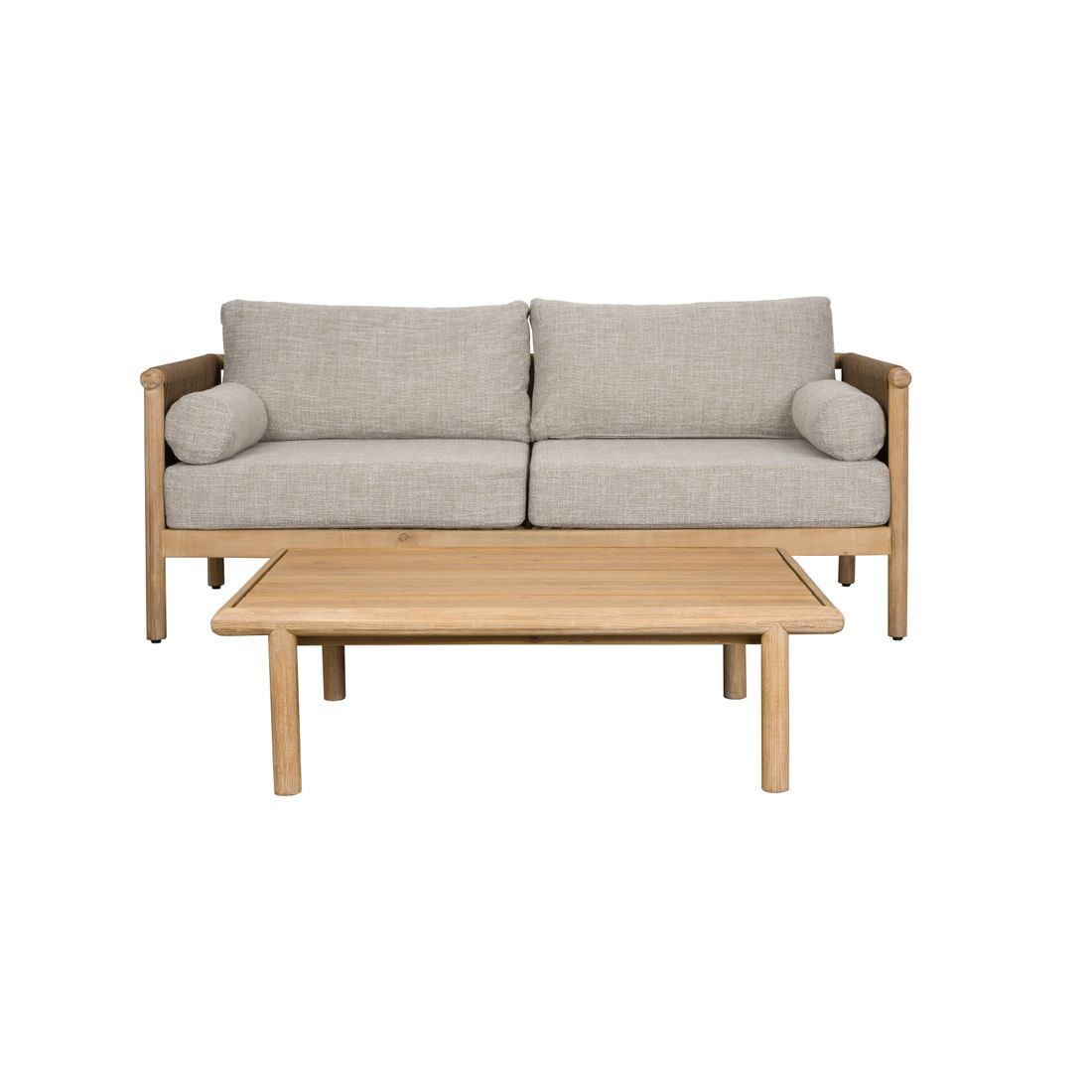 Dutchbone Buitenset Loungeset Oasis (Tuinbank + Tuintafel) Accaciahout - KwaliteitWonen.nl